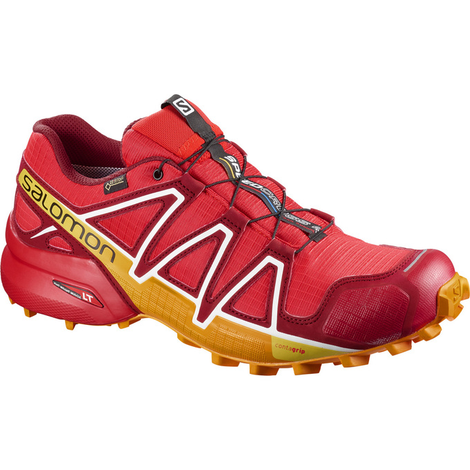 Salomon Singapore Mens Trail Running Shoes - SPEEDCROSS 4 GTX® Red | 95482-GACM